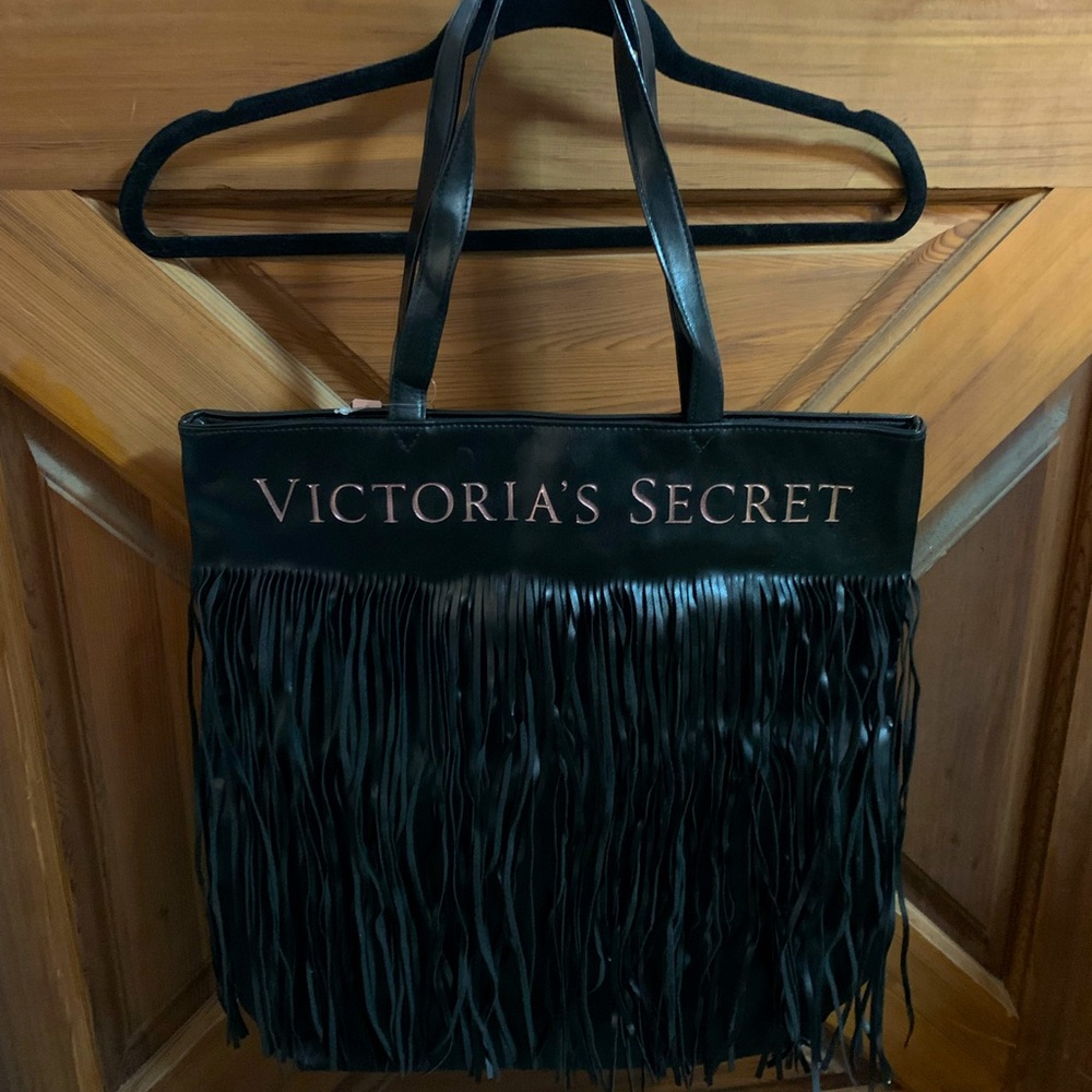 Victoria’s Secret Limited Edition Flirty Fringe Faux Leather Tote Bag